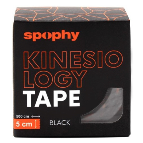 SPOPHY Kinesiology tape black tejpovacia páska čierna 5 cm x 5 m