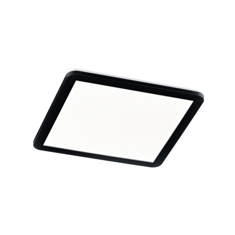 Stropné svietidlo hranaté čierne 40 cm vrátane LED 3 stupňové stmievateľné IP44 - Lope TRIO