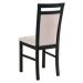 Sconto Jedálenská stolička MILAN 5 čierna/béžová