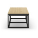 Konferenčné stolíky v súprave 3 ks v sivo-prírodnej farbe 60x110 cm Camelia – Marckeric