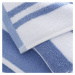 Biela/modrá bavlnená osuška 90x140 cm Stripe Jacquard – Bianca
