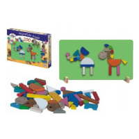 Magnetické puzzle ZOO v krabici 33x23x3,5cm