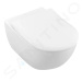 GEBERIT - Duofix Modul na závesné WC s tlačidlom Sigma30, matný chróm/chróm + Villeroy Boch - WC