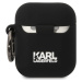 Karl Lagerfeld 3D Logo NFT Karl and Choupette Silikónové Puzdro pre AirPods 1/2, Čierne