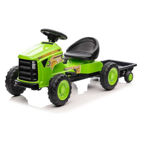 Zelené detské šliapacie traktory
