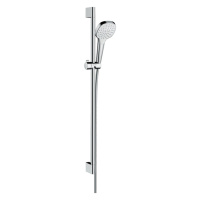 Hansgrohe Croma Select E, sprchová súprava 1jet so sprchovou tyčou 90 cm, biela/chrómová, HAN-26