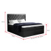 Expedo Čalúnená posteľ boxspring TOMIO + topper, 200x200, jasmine 90