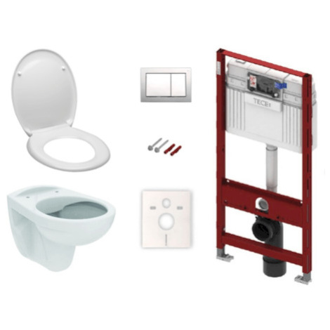 Cenovo zvýhodnený závesný WC set TECE do ľahkých stien / predstenová montáž + WC S-Line S-line P