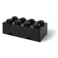 LEGO® úložný box 8 - so zásuvkami čierna 250 x 500 x 180 mm