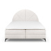 Béžová boxspring posteľ s úložným priestorom 160x200 cm Sunset – Cosmopolitan Design