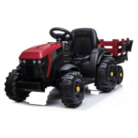 mamido  Detský elektrický traktor Farmer s vlečkou a lopatou červený