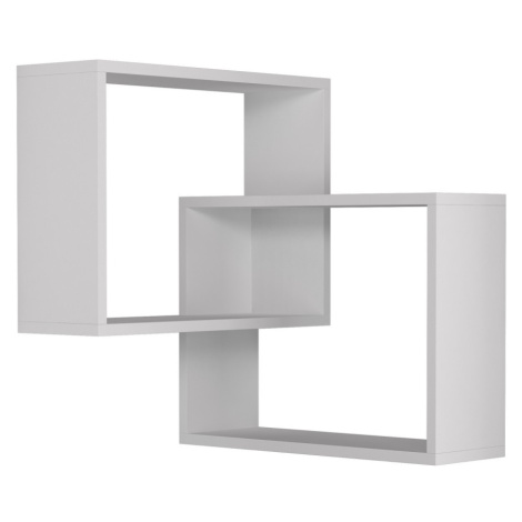 Nástenná rohová polička Kalune biela Kalune Design