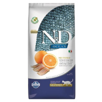 Farmina N&D cat OCEAN (GF) adult, neutered, herring & orange granule pre mačky 5kg