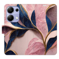 Flipové puzdro iSaprio - Pink Leaves - Xiaomi Redmi Note 13 Pro