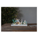 Biela svetelná dekorácia s vianočným motívom Reinbek – Star Trading