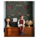 WALLCOLORS Butterflies Vert Wallpaper - tapeta POVRCH: Prowall Concrete