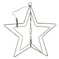 SVENSKA LIVING Vianočná dekorácia s časovačom 50LED hviezda 40cm