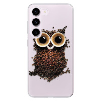 Odolné silikónové puzdro iSaprio - Owl And Coffee - Samsung Galaxy S23 5G