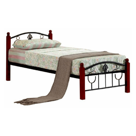 Kovová posteľ s roštom, 90x200, MAGENTA Tempo Kondela