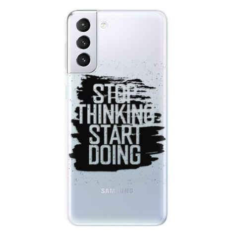 Odolné silikónové puzdro iSaprio - Start Doing - black - Samsung Galaxy S21+