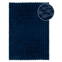 Tmavomodrá syntetická kožušina 160x230 cm Waffle Faux Fur – Flair Rugs