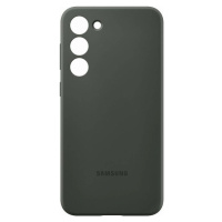Originál Silikónový kryt pre Samsung Galaxy S23 Plus, Zelený