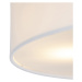 Vidiecka stropná lampa biela 50 cm - bubon
