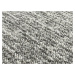 Kusový koberec Alassio šedý kruh - 80x80 (průměr) kruh cm Vopi koberce