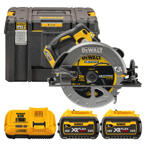 DEWALT 54V XR FLEXVOLT Aku kotúčová píla, kotúč 190 x 30 mm, 2x 6,0 Ah DCS578T2-QW