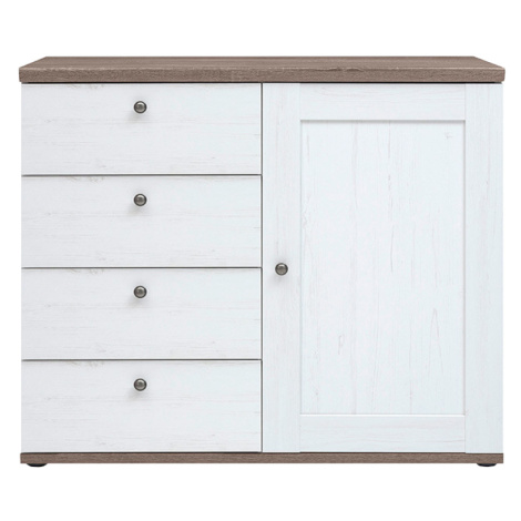 Komoda TEINA 4S1D, borovica canyon