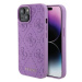 Kryt Guess GUHCP15SP4EPMU iPhone 15 6.1" light purple hardcase Leather 4G Stamped (GUHCP15SP4EPM