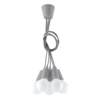 Sivé závesné svietidlo ø 25 cm Rene – Nice Lamps