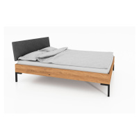 Dvojlôžková posteľ z dubového dreva s čalúneným čelom 180x200 cm Abises 1 - The Beds