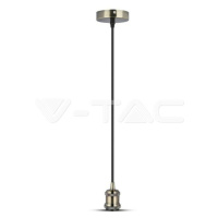 Závesné jednoduché svietidlo Metal E27 mosadz/bronz  VT-7555 (V-TAC)