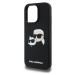 Karl Lagerfeld Liquid Silicone Double Heads MagSafe kryt iPhone 16 Pro čierny