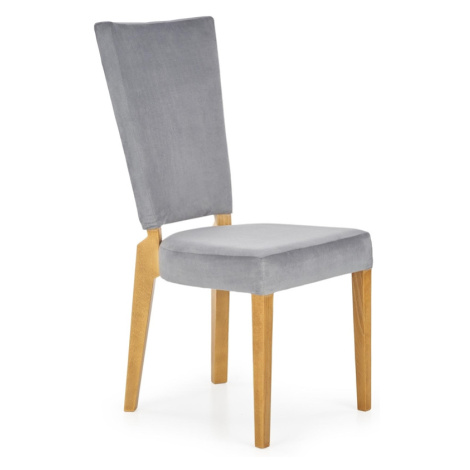 HALMAR Rois jedálenská stolička sivá / dub medový