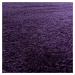 Kusový koberec Fluffy Shaggy 3500 lila - 80x150 cm Ayyildiz koberce