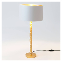 Stolová lampa Cancelliere Rotonda biela/zlatá 57 cm