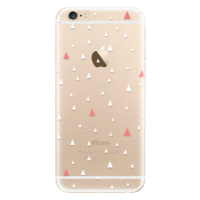 Odolné silikónové puzdro iSaprio - Abstract Triangles 02 - white - iPhone 6/6S
