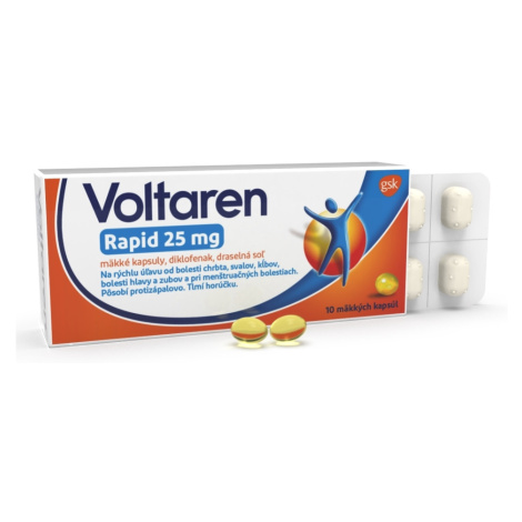 VOLTAREN Rapid 25 mg mäkké kapsuly 10 ks
