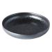 Čierno-sivý keramický tanier so zdvihnutým okrajom MIJ Pearl, ø 22 cm