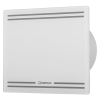 GLASS kúpeľňový ventilátor axiálne s časovačom, 8W, potrubia 100mm, biela GS102