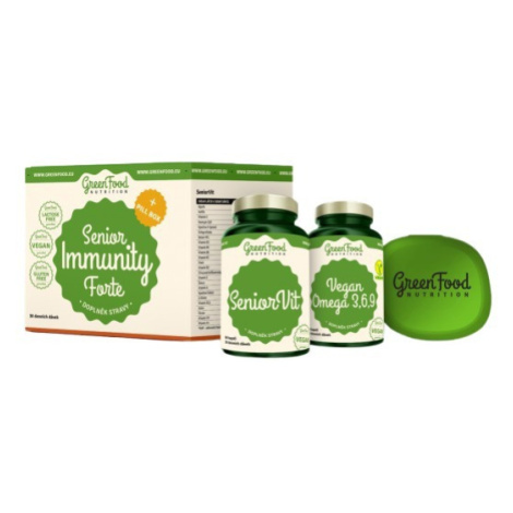 GREENFOOD NUTRITION Senior Immunity Forte + Pillbox 2 x 60 kapsúl