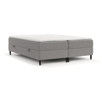 Sivá boxspring posteľ s úložným priestorom 160x200 cm Malte – Maison de Rêve