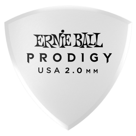 Ernie Ball Prodigy Picks 2.0 White Large Shield