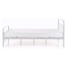 HL Jednolôžková kovová posteľ Linda 120x200 - biela