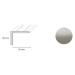 Döllken Profiles Schodová hrana DP 36 S samolepiaca 25 x 20 x 1800 mm, nerezová