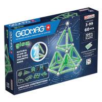 Hračka GEOMAG Glow Recycled Magnetic Blocks 60 Pieces GEO-338