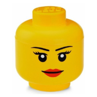 LEGO® úložný box hlava veľkosť L - dievča