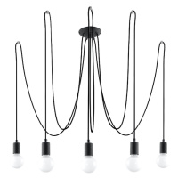 Čierne závesné svietidlo 300x300 cm Spider - Nice Lamps
